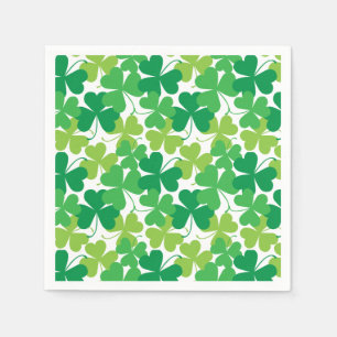 St. Patrick's Day Shamrocks Print Servetten