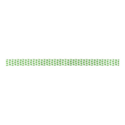 St. Patrick's Day Shamrocks Ribbon Satijnen Lint (Voorkant)