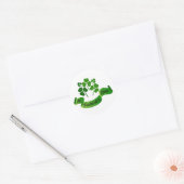 St. Patrick's Day Shamrocks Ronde Sticker (Envelop)