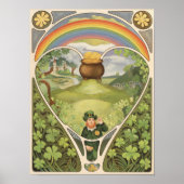 St. Patrick's Day Shamrocks Scene Poster (Voorkant)
