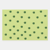 St. Patrick's Day Shamrocks set van 3 Inpakpapier Vel (Voorkant)