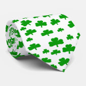 St. Patrick's Day Shamrocks Stropdas (Opgerold)