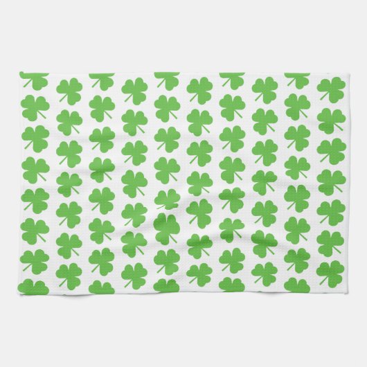 St. Patrick's Day Shamrocks Theedoek (Horizontaal)