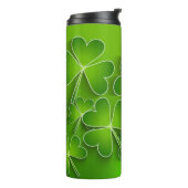 St. Patrick's Day Shamrocks Thermosbeker (Gedraaid links)