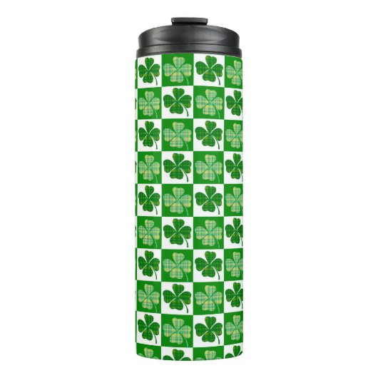 St. Patrick's Day Shamrocks Thermosbeker (Voorkant)