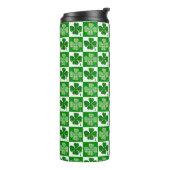 St. Patrick's Day Shamrocks Thermosbeker (Gedraaid links)