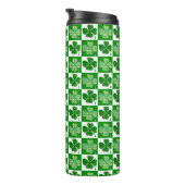 St. Patrick's Day Shamrocks Thermosbeker (Geroteerd rechts)
