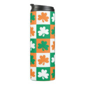 St Patrick's Day Shamrocks Thermosbeker (Geroteerd rechts)