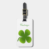 St Patrick's Day Shamrocks Thunder_Cove Bagagelabel (Voorkant verticaal)