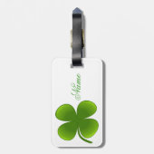 St Patrick's Day Shamrocks Thunder_Cove Bagagelabel (Achterkant verticaal)