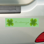 St Patrick's Day Shamrocks Thunder_Cove Bumpersticker (Op auto)