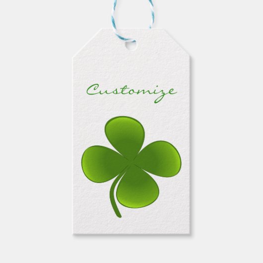 St Patrick's Day Shamrocks Thunder_Cove Cadeaulabel (Voorkant)