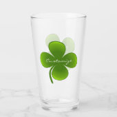 St Patrick's Day Shamrocks Thunder_Cove Glas (Achterkant)