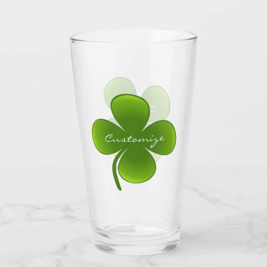 St Patrick's Day Shamrocks Thunder_Cove Glas (Achterkant)