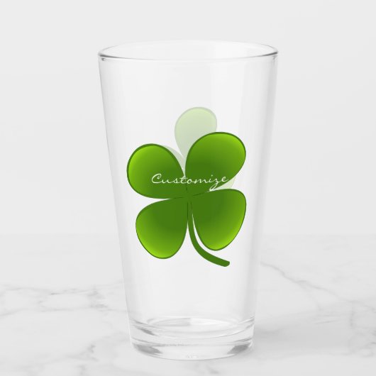 St Patrick's Day Shamrocks Thunder_Cove Glas (Voorkant)
