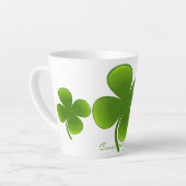 St Patrick's Day Shamrocks Thunder_Cove Latte Mok (Linkerhoek)
