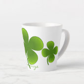 St Patrick's Day Shamrocks Thunder_Cove Latte Mok (Rechterhoek)