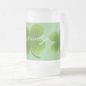 St Patrick's Day Shamrocks Thunder_Cove Matglas Bierpul (Voorkant rechts)