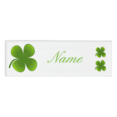 St Patrick's Day Shamrocks Thunder_Cove Naambadge (Voorkant)