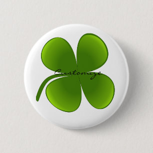 St Patrick's Day Shamrocks Thunder_Cove Ronde Button 5,7 Cm