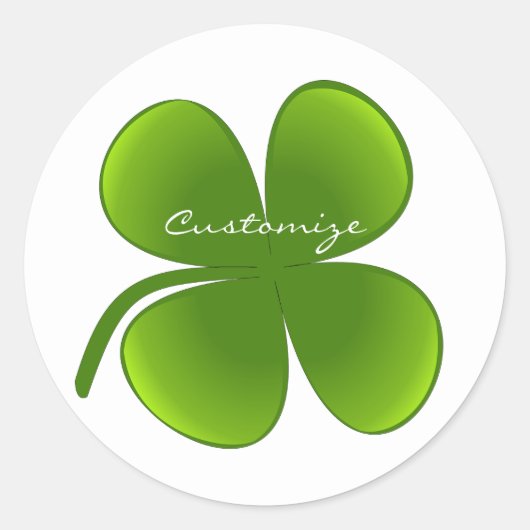 St Patrick's Day Shamrocks Thunder_Cove Ronde Sticker (Voorkant)