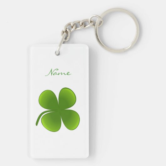 St Patrick's Day Shamrocks Thunder_Cove Sleutelhanger (achterkant)