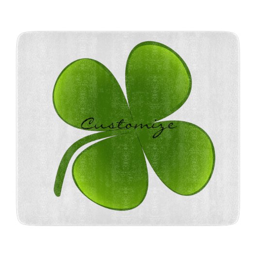 St Patrick's Day Shamrocks Thunder_Cove Snijplank (Voorkant)