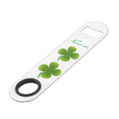 St Patrick's Day Shamrocks Thunder_Cove Speed Flessenopener (Voorkant Gekanteld)