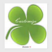 St Patrick's Day Shamrocks Thunder_Cove Sticker (Vel)