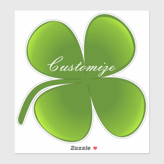 St Patrick's Day Shamrocks Thunder_Cove Sticker (Vel)