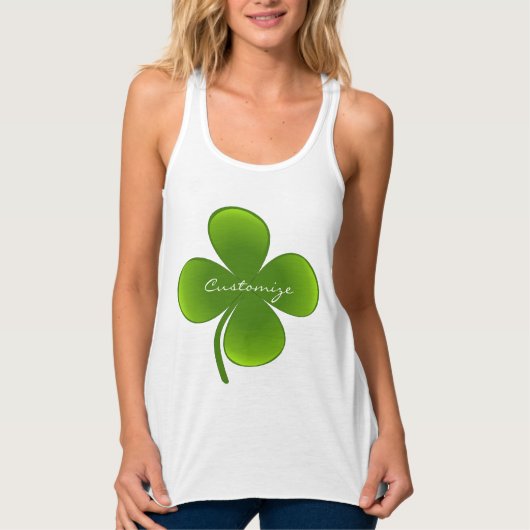 St Patrick's Day Shamrocks Thunder_Cove Tanktop (Voorkant)