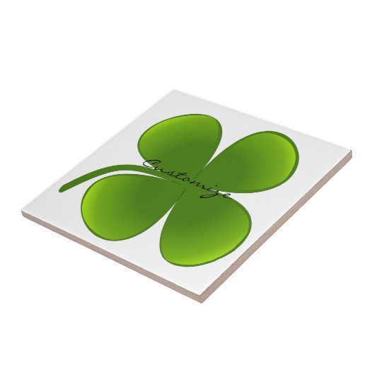 St Patrick's Day Shamrocks Thunder_Cove Tegeltje (Zijkant)