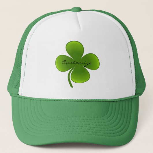 St Patrick's Day Shamrocks Thunder_Cove Trucker Pet (Voorkant)