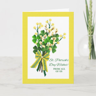 St. Patrick's Day Shamrocks van ons allemaal Kaart