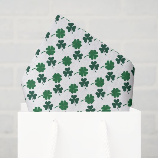St. Patrick's Day shamrocks vierbladige klaver Tissuepapier (Cadeauzakje)