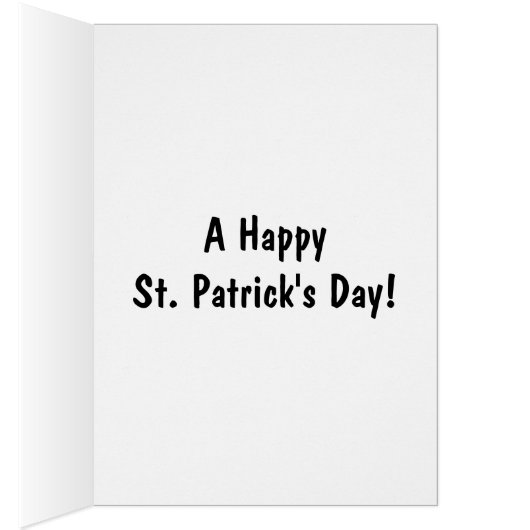 St. Patrick's Day Sheep Wish Ewe Funny Personalize (Binnen (Rechts))