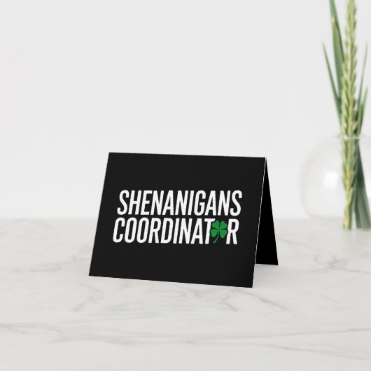 St. Patrick's Day Shenanigan Coördinator Kaart (Voorkant)