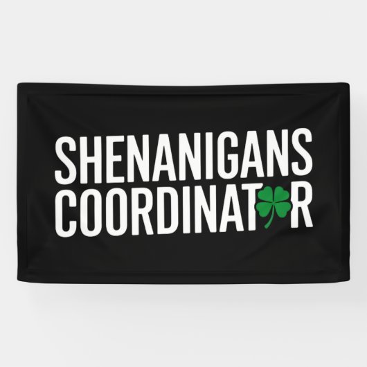 St. Patrick's Day Shenanigan Coordinator Spandoek (Horizontaal)