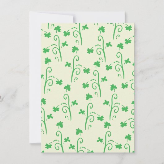 St. Patrick's Day Shenanigans Baby shower Invitati Kaart (Achterkant)