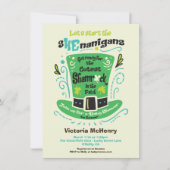 St. Patrick's Day Shenanigans Baby shower Invitati Kaart (Voorkant)