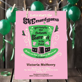 St. Patrick's Day Shenanigans Baby shower Kaart