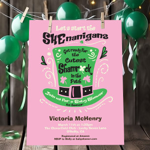 St. Patrick's Day Shenanigans Baby shower Kaart