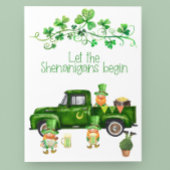 St. Patrick's Day Shenanigans Begin Truck Gnomes Briefkaart
