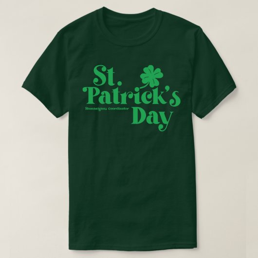 St Patricks Day Shenanigans Coördinator Groene tek T-shirt (Design voorkant)