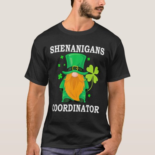 St Patrick's Day Shenanigans Coordinator Teacher T-shirt (Voorkant)