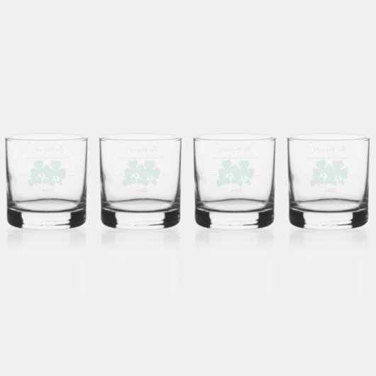 St Patrick's Day Shenanigans Drinkware Set Whisky Glas (Achterkant)