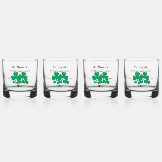St Patrick's Day Shenanigans Drinkware Set Whisky Glas (Voorkant)