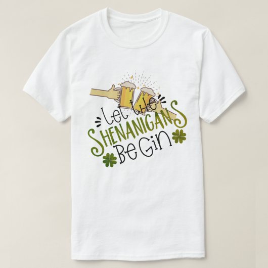 St Patrick's day Shenanigans Feestplezier T-shirt (Design voorkant)