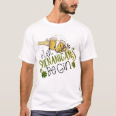 St Patrick's day Shenanigans Feestplezier T-shirt (Voorkant)