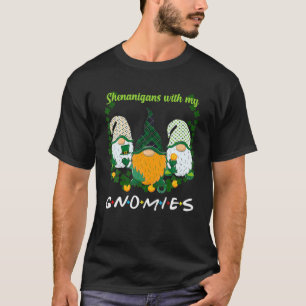 St Patrick's Day Shenanigans Gnomies Gnome Shamroc T-shirt
